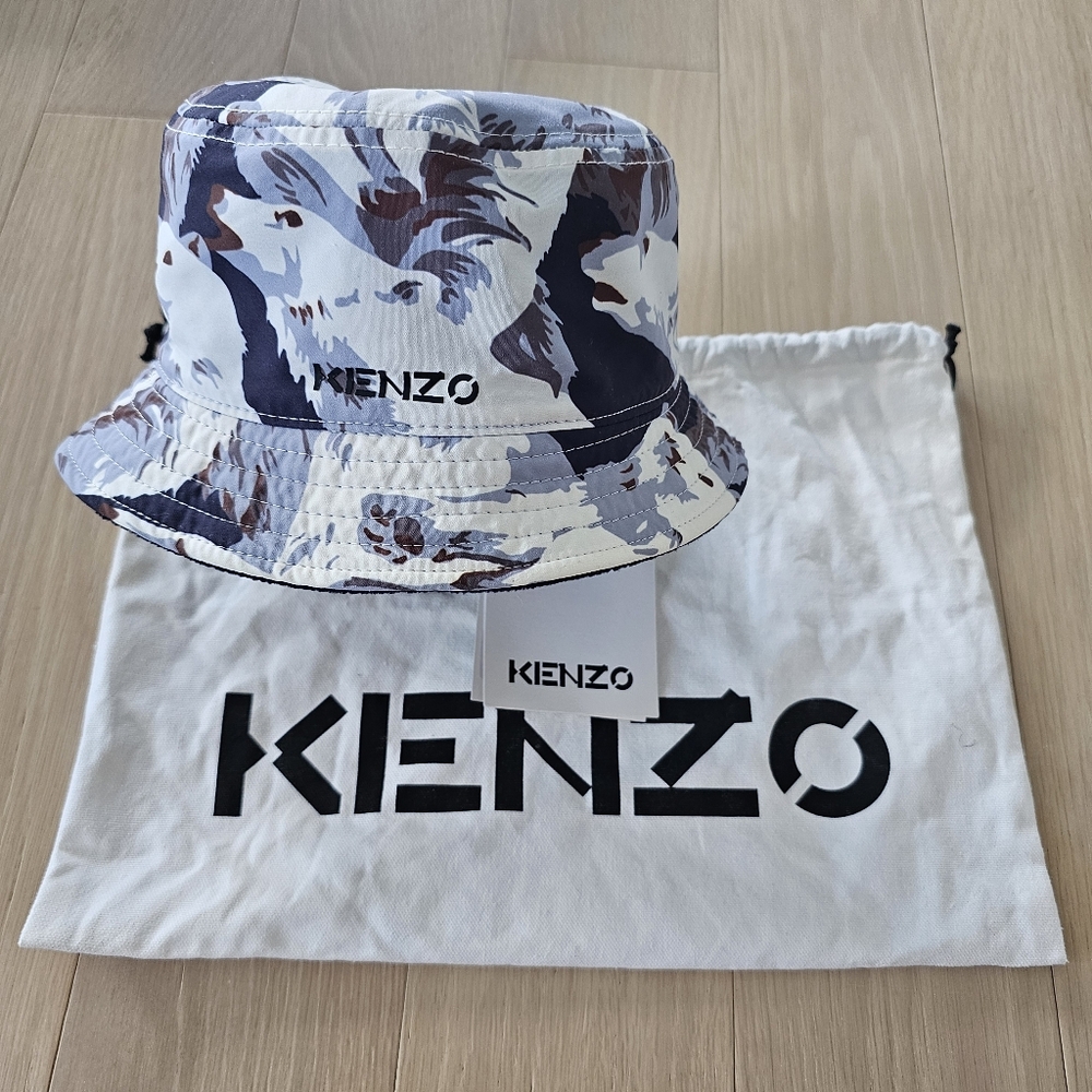 NWT! Kenzo Bear Bucket Reversible Hat